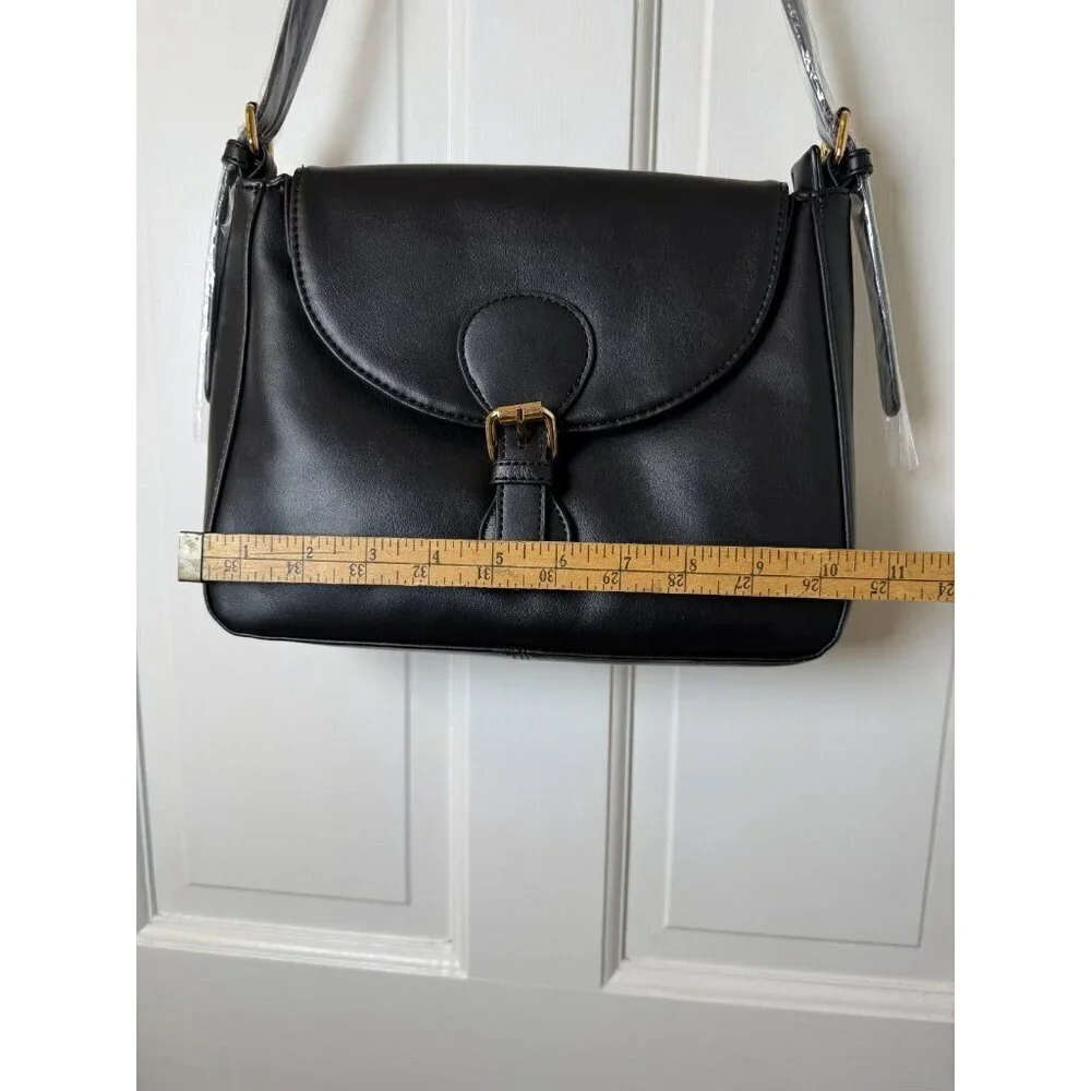 New York & Company Women's James Black Shoulder Bag NWT
